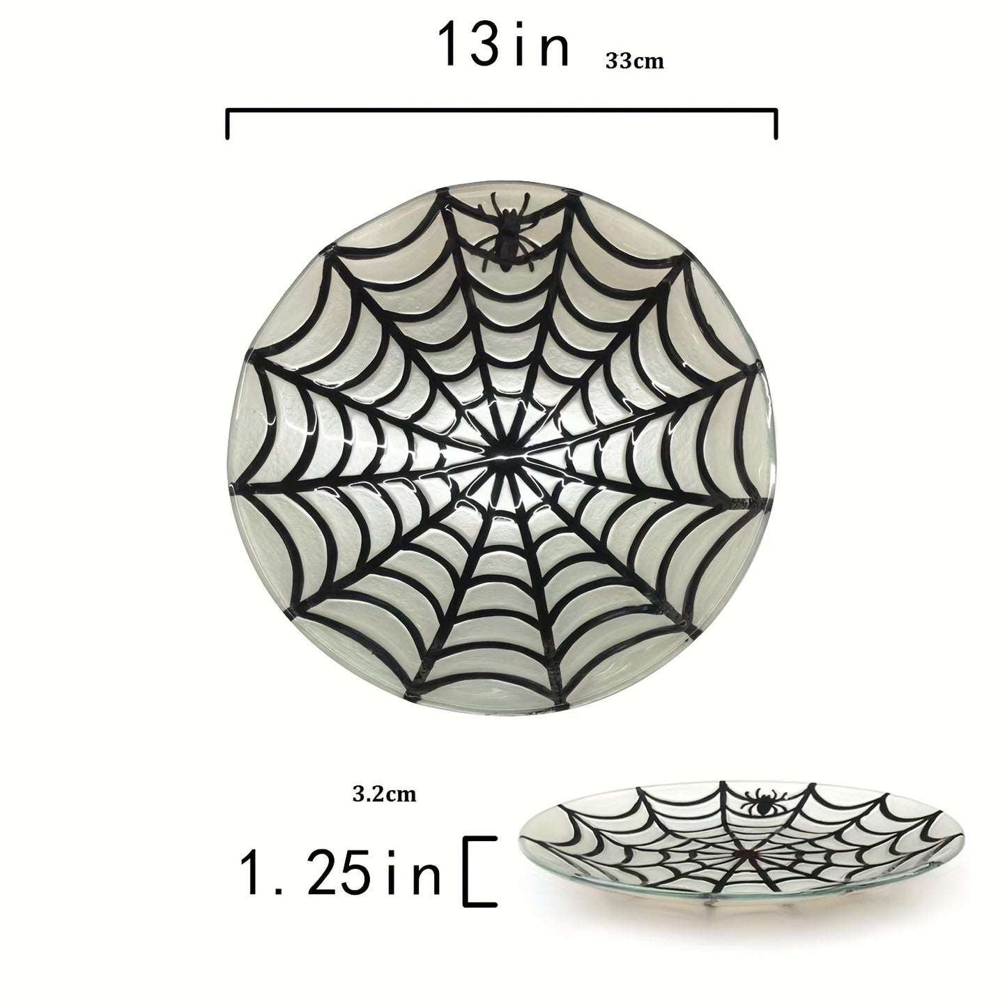 Spider Web Glass Plate