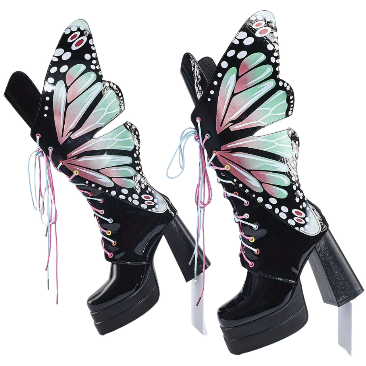 Butterfly Mid Calf Boots