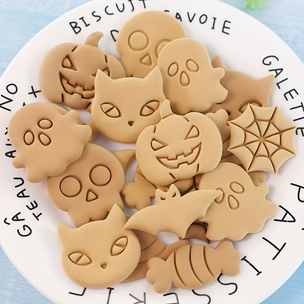 Halloween Baking Delight: 8pcs Cookie Cutter Set