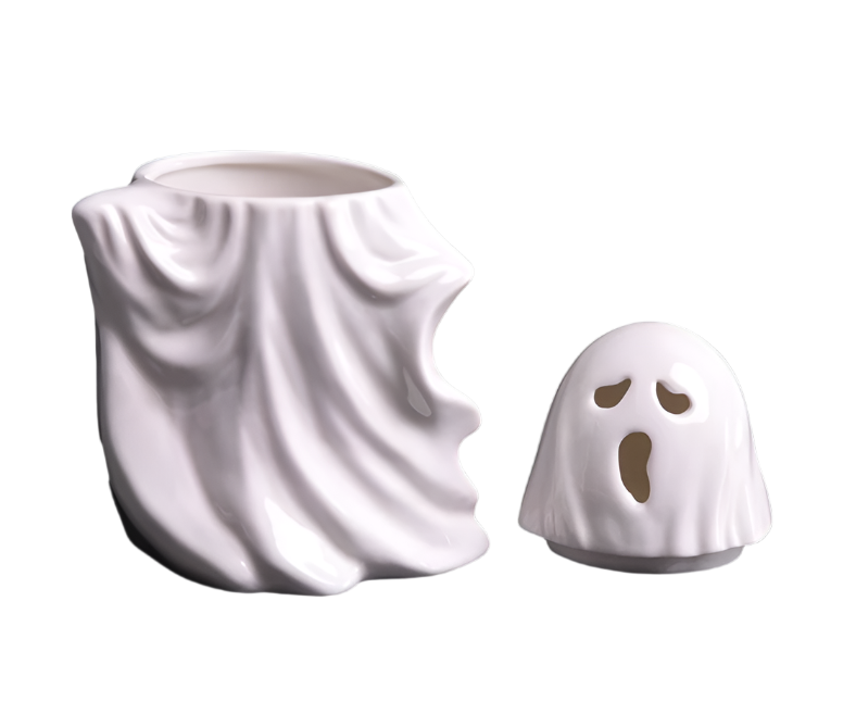 Ghost Shaped Mug with Lid