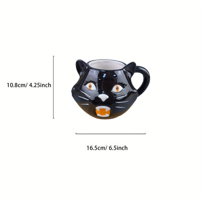 Black Cat Ceramic Coffee Mug