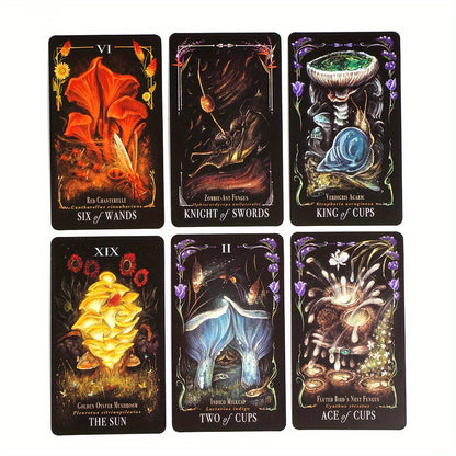 Midnight Magic Mushroom Tarot Cards