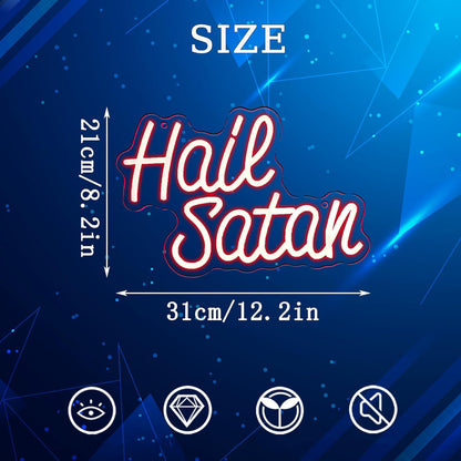 Hail Satan Neon LED Sign