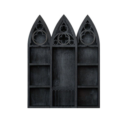 Gothic Cathedral Wood Display Shelf