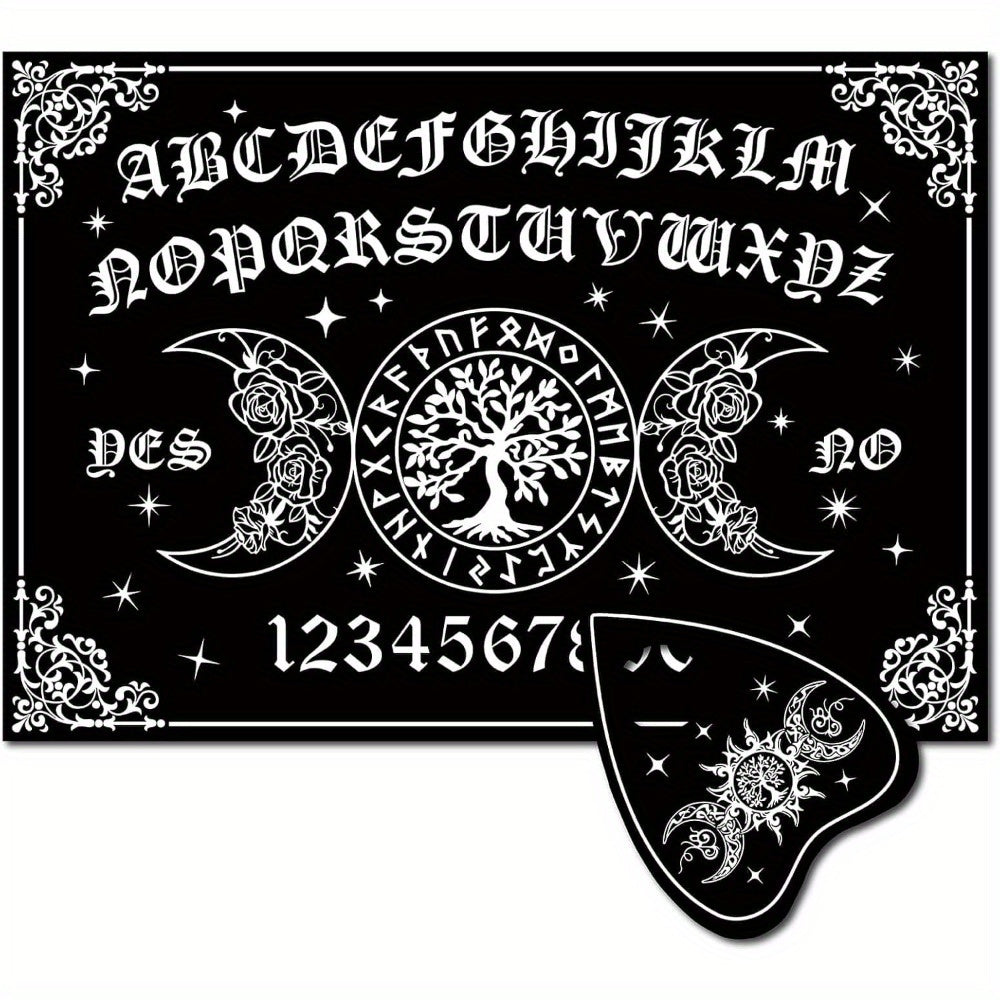 Tree of Life & Moon Wooden Ouija Board Set