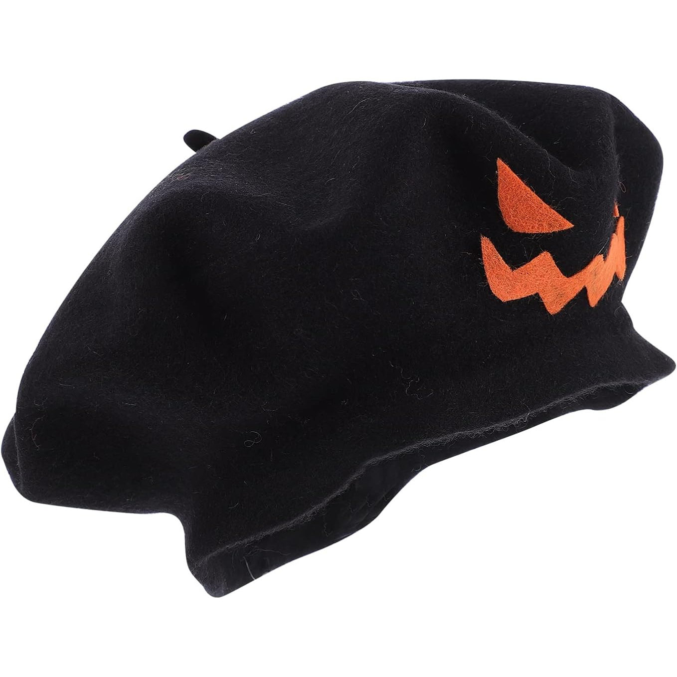 Spooky Pumpkin Beret Hat