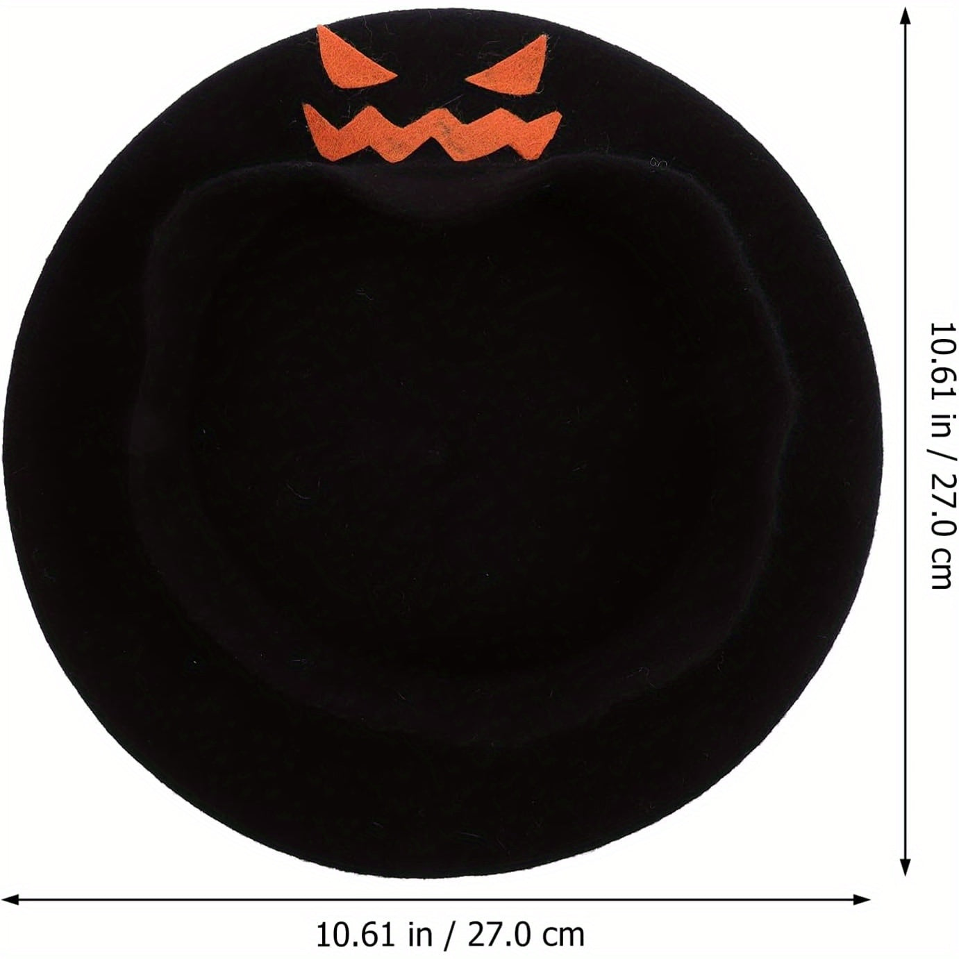 Spooky Pumpkin Beret Hat