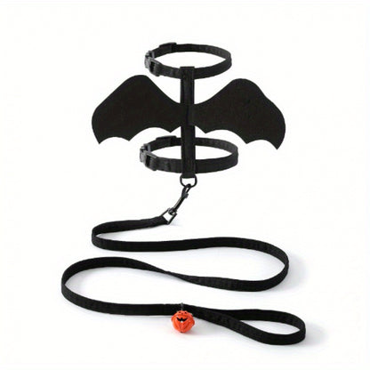 Bat Wings Pet Harness with Matching Leash