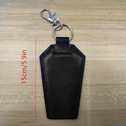 Coffin-Shaped Lipstick Holder Keychain