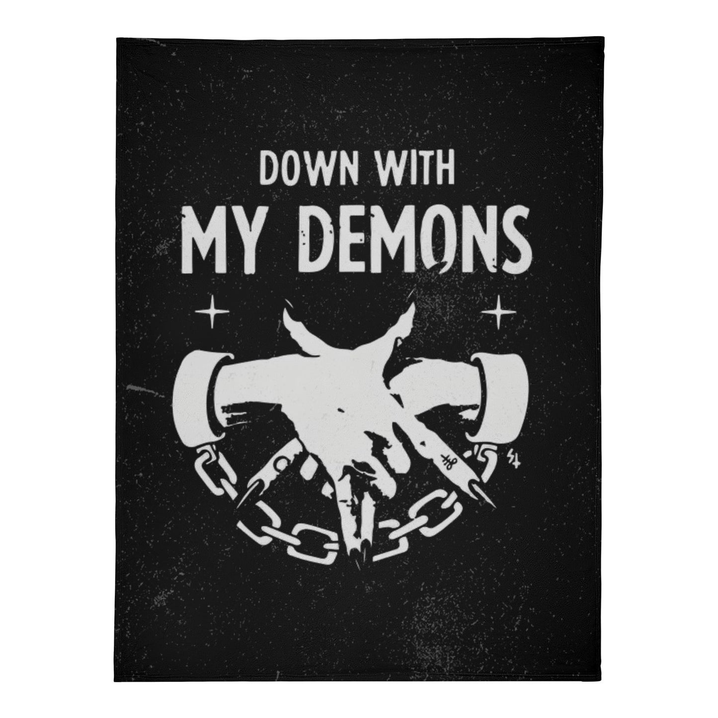 Down With My Demons Fleece Blanket