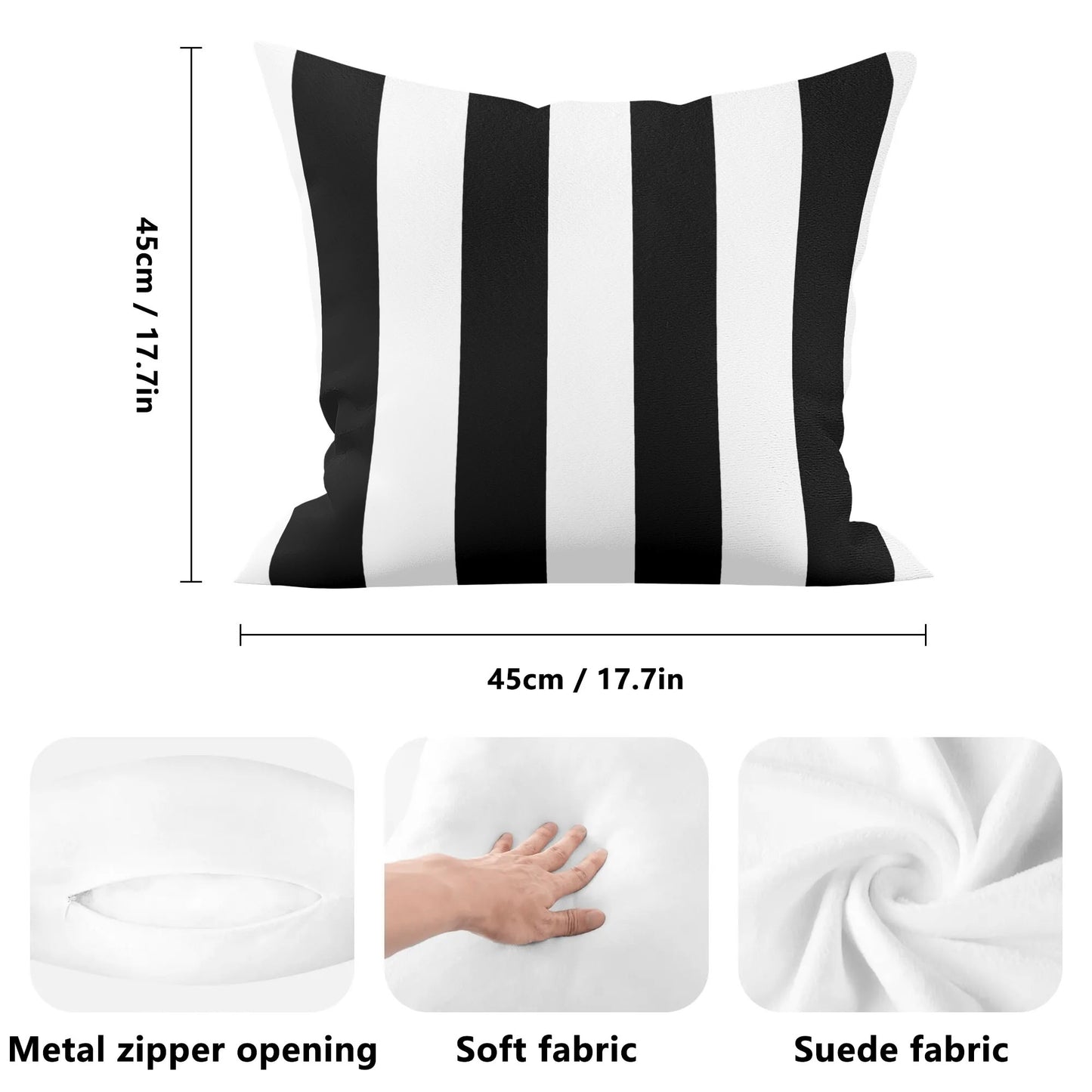 Black and White Pillow Case