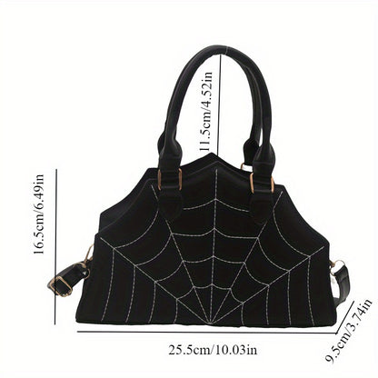 Spider Web Embroidery Bag