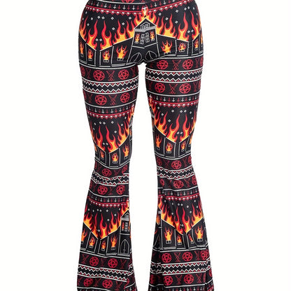 Burning Church Flare Pants