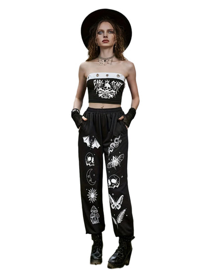 Gothic Graphic Design Joggers