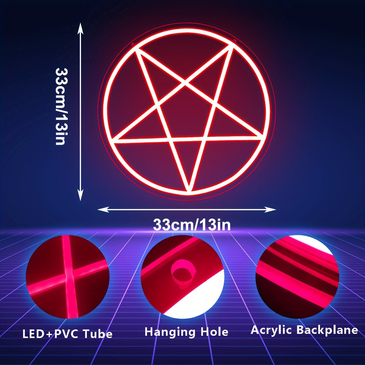 Pentacle/Pentagram LED Neon Sign