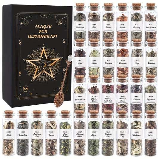 Magic Herbs Kit - 30 Bottled Dried Herbs Kit