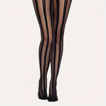 Stripe Pattern Tights