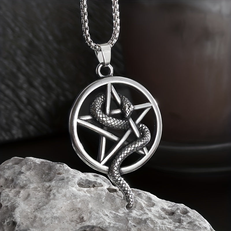 Serpent Pentacle Necklace