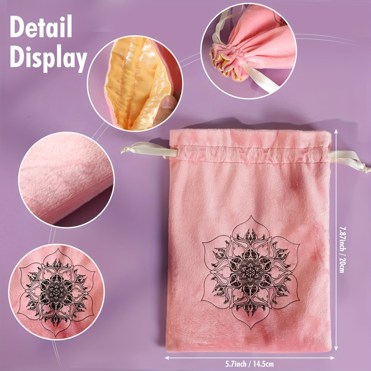 10pc Pink Tarot Card and Crystal Witchcraft Kit