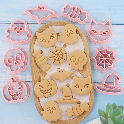 Halloween Baking Delight: 8pcs Cookie Cutter Set