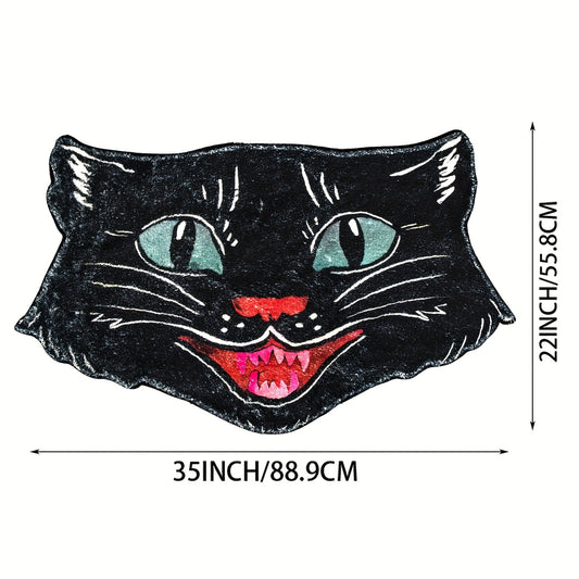 Vintage Black Cat Mat