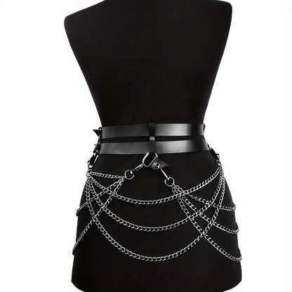 Multi-Layer Chain & Tassel Belt