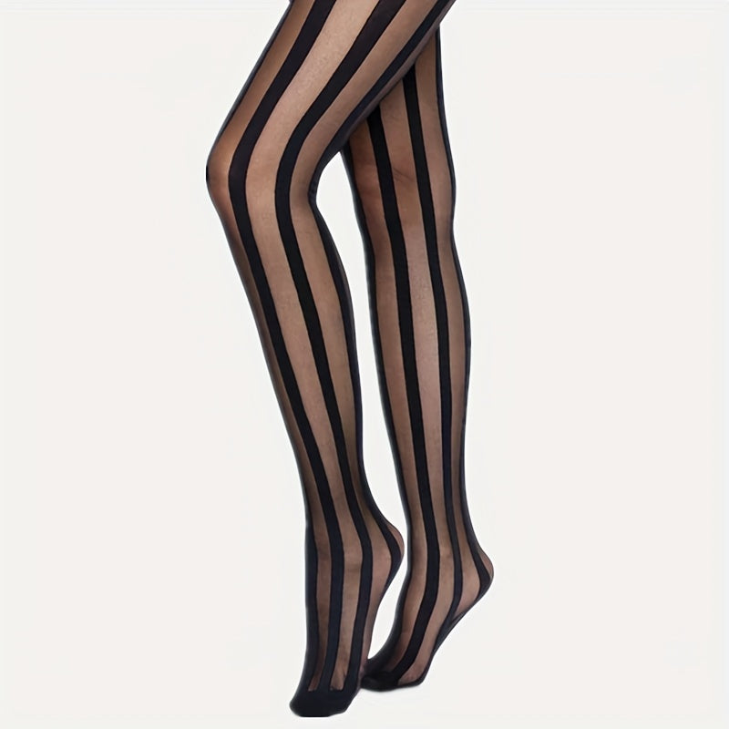 Stripe Pattern Tights