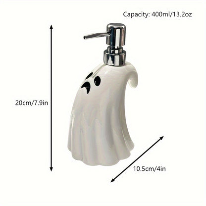 Gothic Ceramic Ghost Soap Dispenser