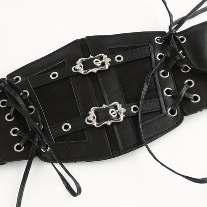 Double Buckle Lace Up Vintage Belt