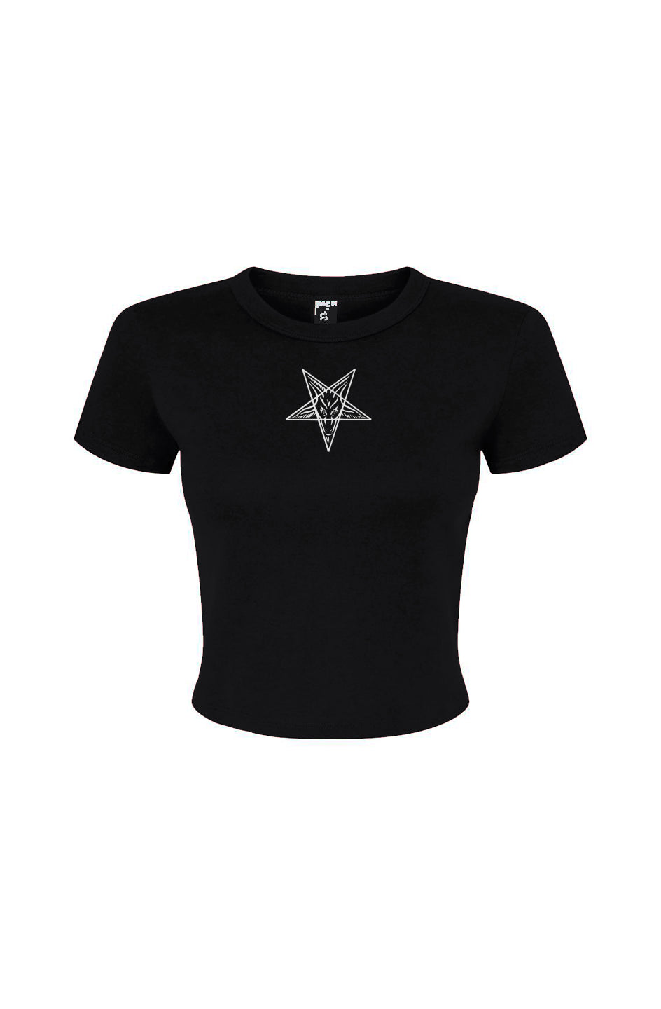 Baphomet Embroidered Baby Tee