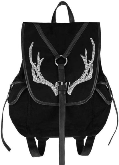 Deer Antlers Suede Backpack