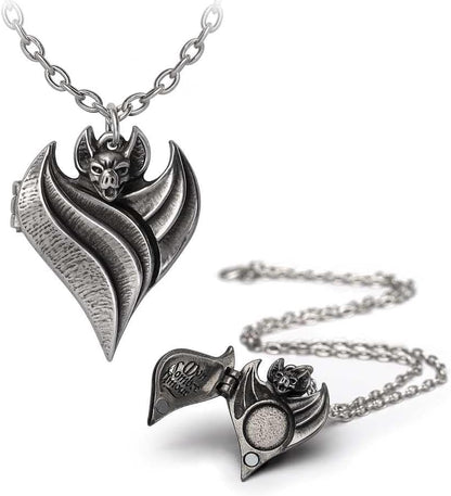 My Dark Love Bat Locket Necklace