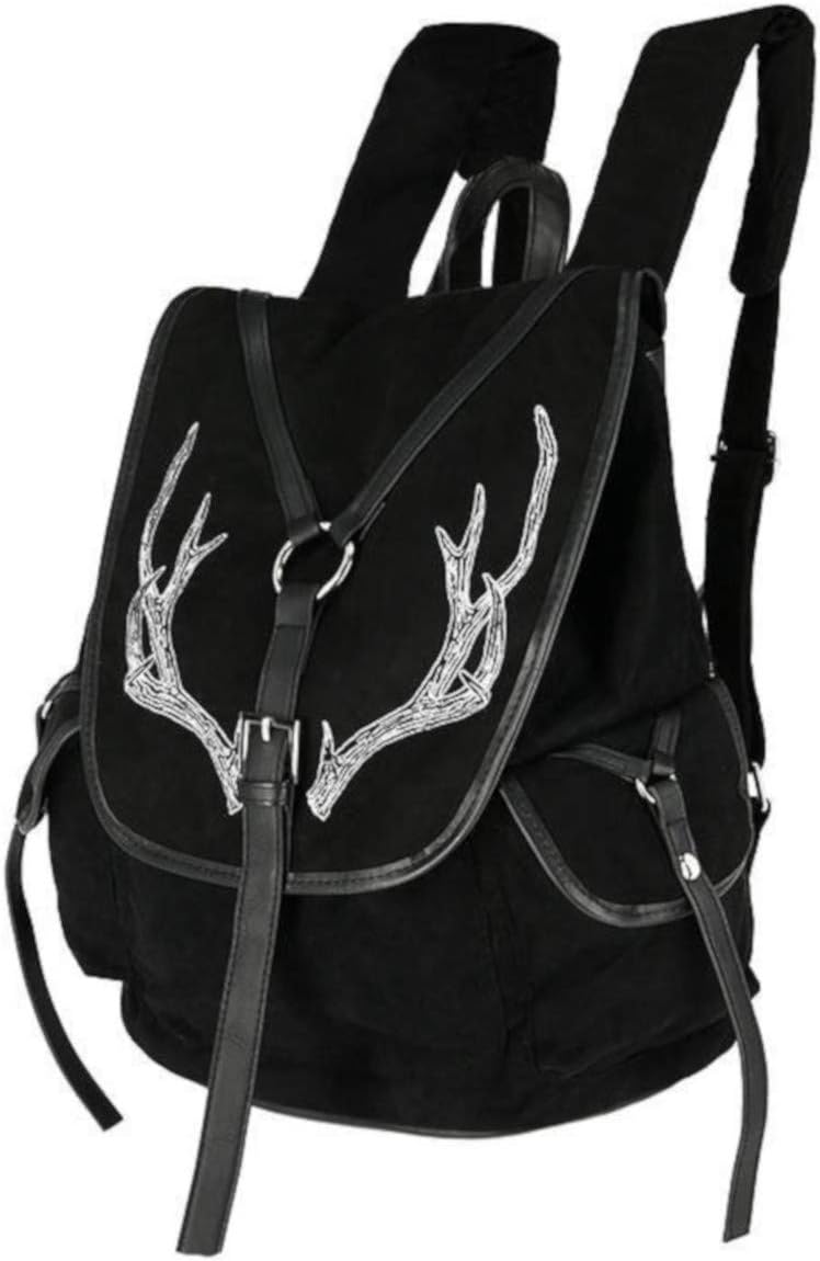 Deer Antlers Suede Backpack