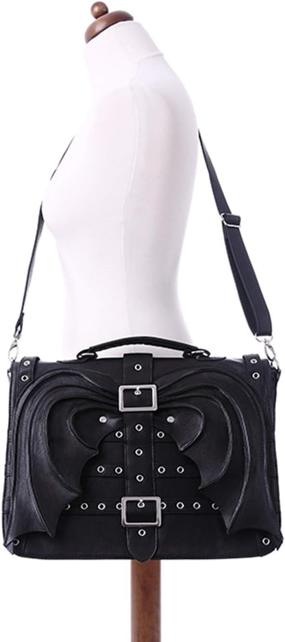 Gothic Bat Wings Satchel Bag