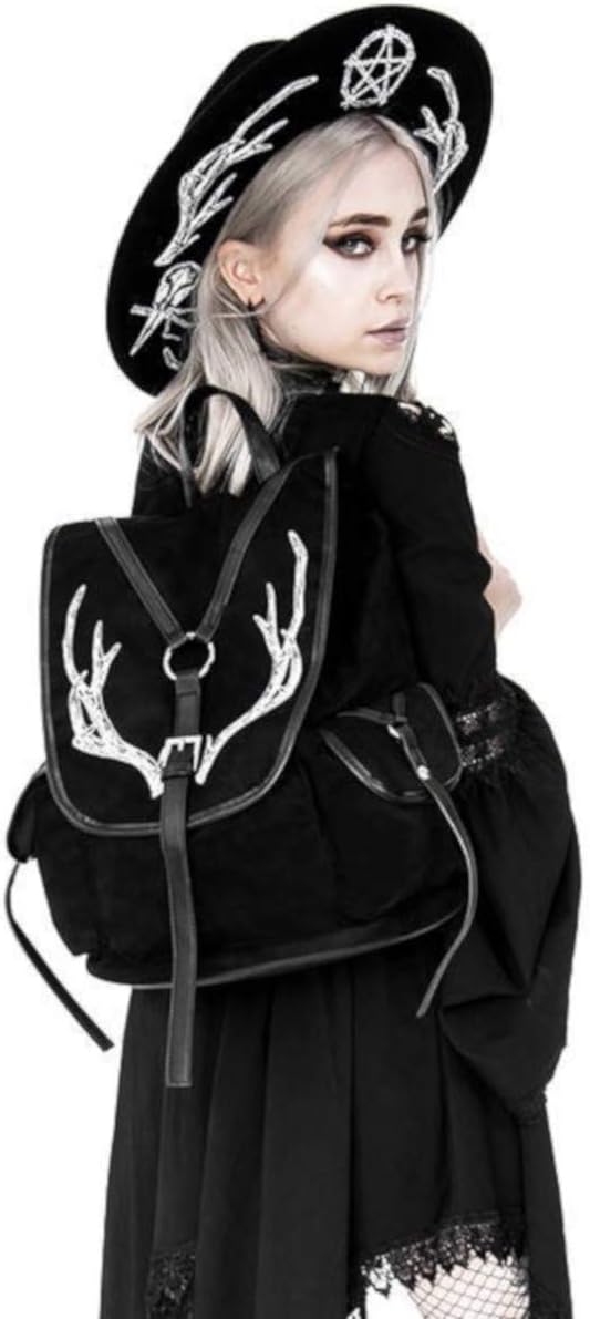 Deer Antlers Suede Backpack