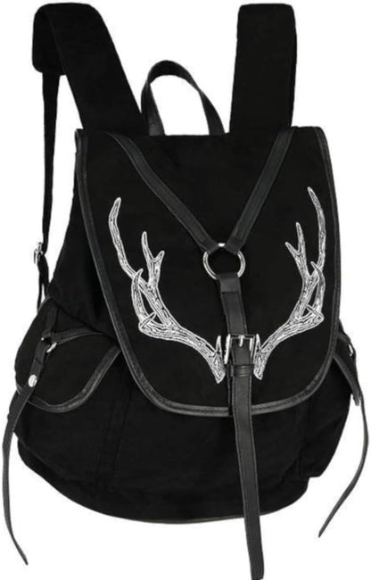 Deer Antlers Suede Backpack