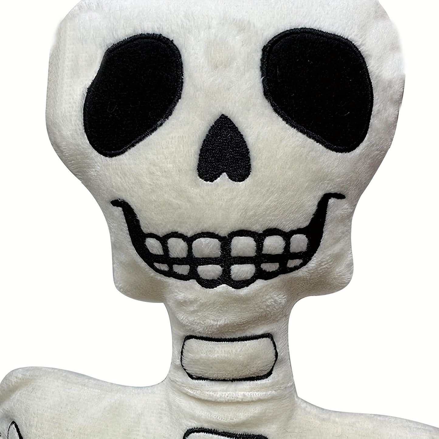 White Skeleton Throw Pillow