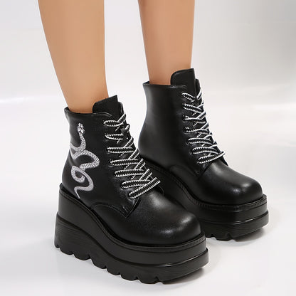 Chunky Platform Serpent Boots