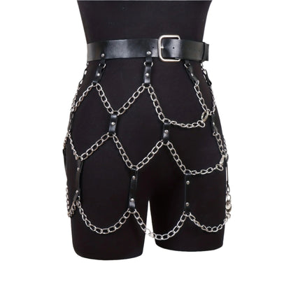 Chain Fringe Skirt Belt