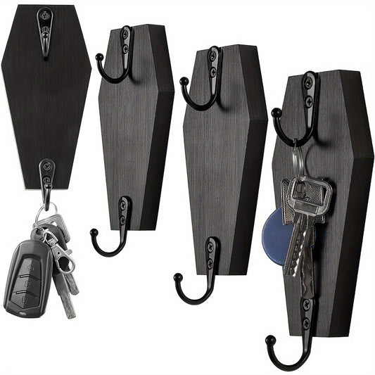 Gothic Wooden Coffin Key Hook