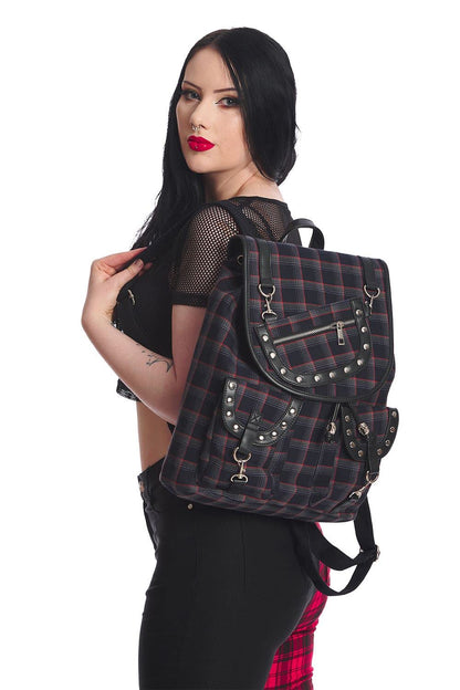 Punk Rebel Plaid Backpack