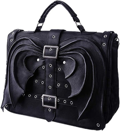 Gothic Bat Wings Satchel Bag