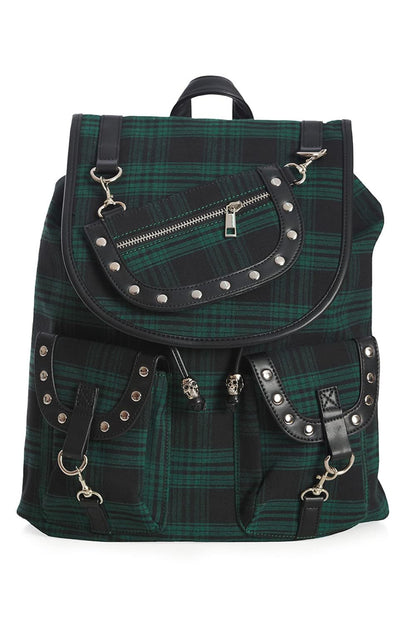 Punk Rebel Plaid Backpack