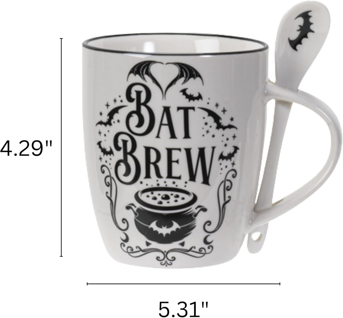 Bat Brew Mug and Spoon