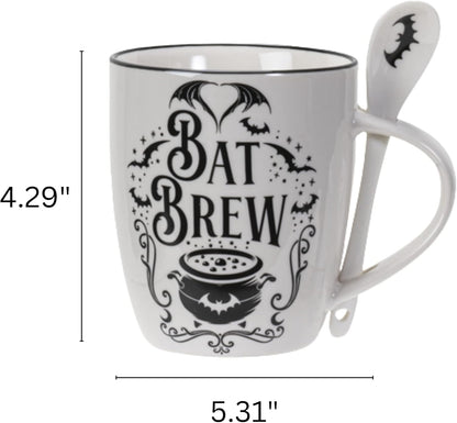 Bat Brew Mug and Spoon