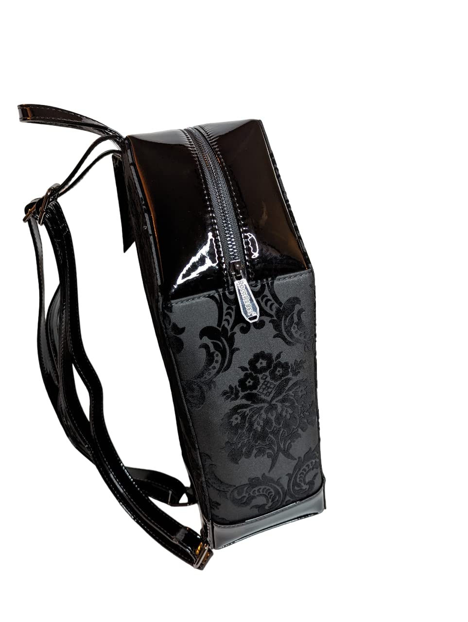 Madame Mistress Damask Black Coffin Backpack