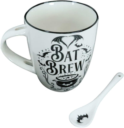 Bat Brew Mug and Spoon