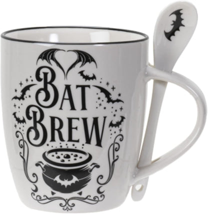 Bat Brew Mug and Spoon