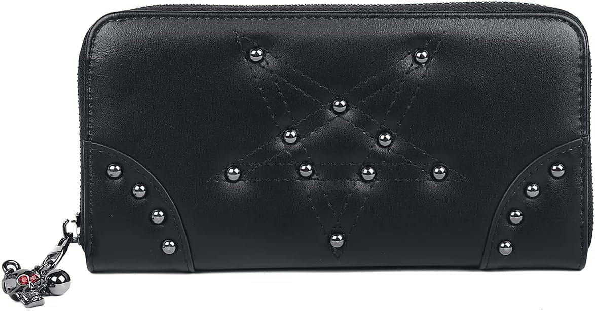 Dark Pentagram Studded Wallet