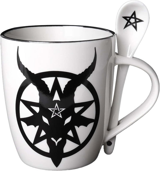 Baphomet Tea Coffee Mug and Spoon